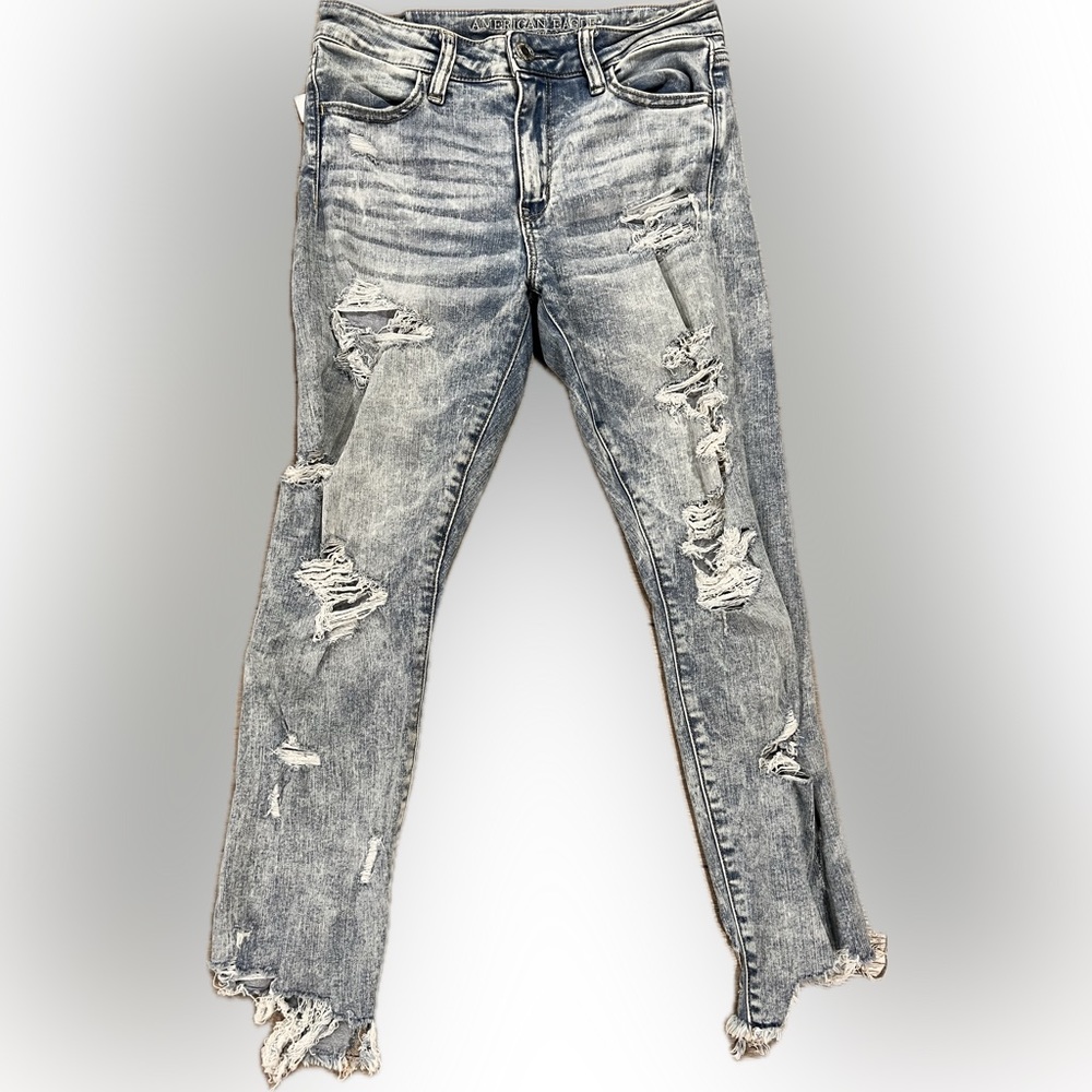 American eagle ripped skinny jeans